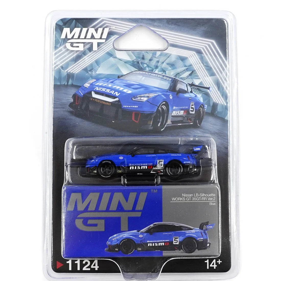 Mini GT 1:64 LB-Silhouette WORKS GT NISSAN 35GT-RR Ver.2 – Azul