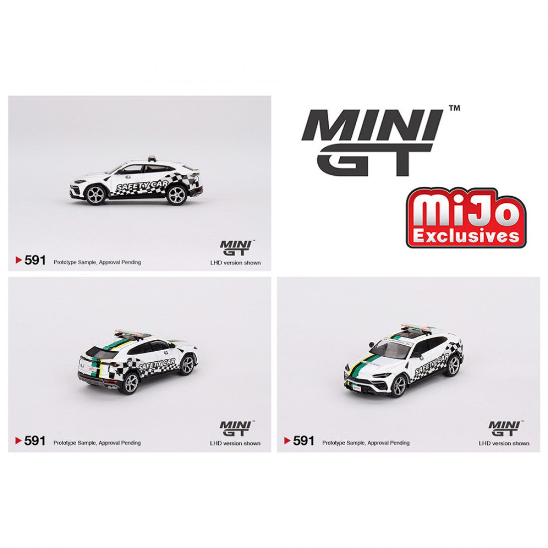 Mini GT 1:64 Lamborghini Urus 2022 Coche de Seguridad Oficial del GP de Macao – Exclusivas de MiJo Blister