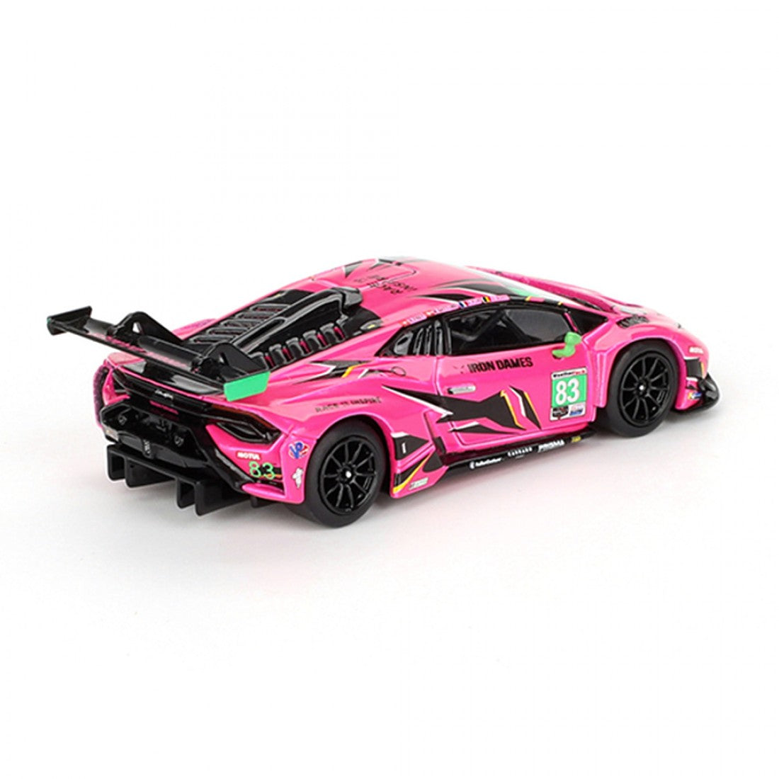 Mini GT 1:64 Lamborghini Huracan GT3 EVO2 #83 Iron Dames IMSA 24 Horas de Daytona 2023 Blister