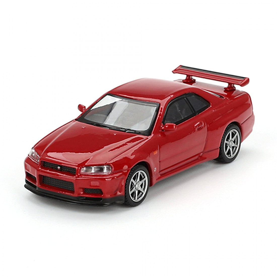 Mini GT 1:64 Nissan Skyline GT-R (R34) V-Spec Active Red - Exclusivas de Mijo Blister