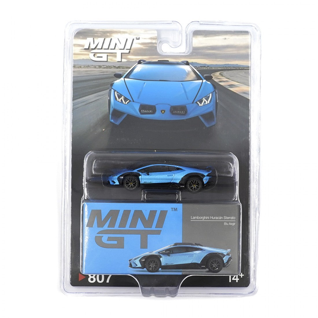 Mini GT 1:64 Lamborghini Huracán Sterrato Blu Aegir Blister