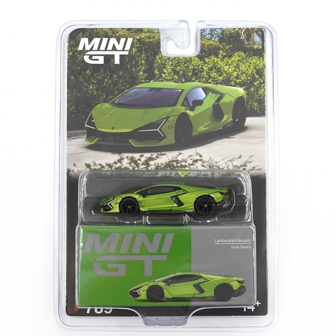 Mini GT 1:64 Lamborghini Revuelto – Verde Selvans Green – Edición Limitada Blister