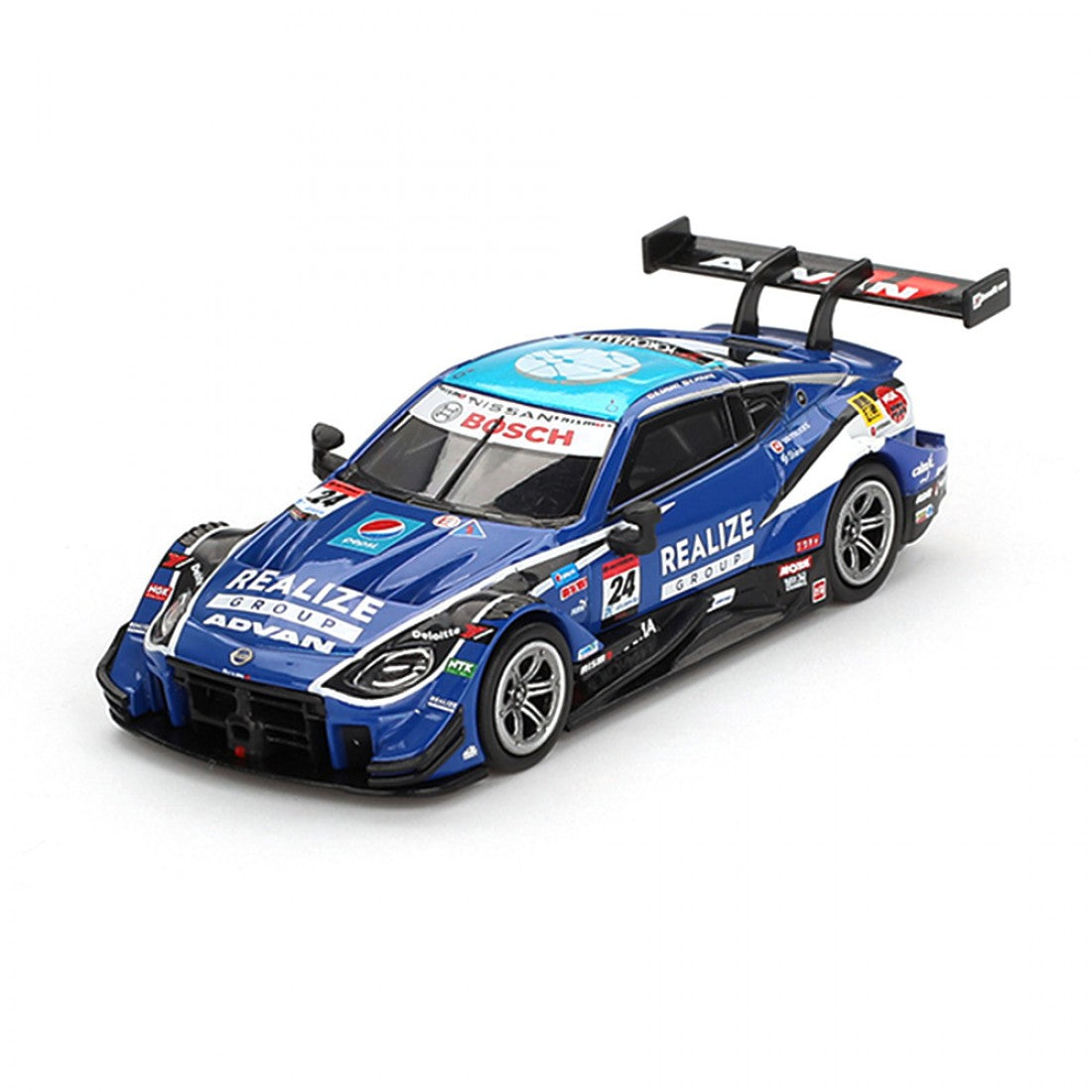 Mini GT 1/64 Nissan Z GT500 #24 REALIZE CORPORTATION ADVAN Z KONDO RACING 2023 SUPER GT Embalaje en blíster