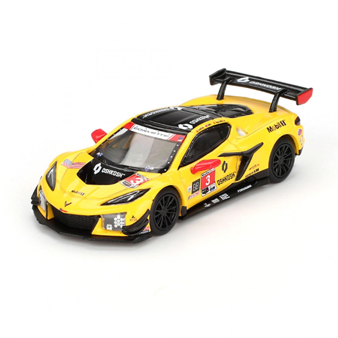 Mini GT 1:64 Chevrolet Corvette Z06 GT3.R #3 Corvette Racing de Pratt Miller Motorsports 24 Horas de Daytona IMSA 2024 Blister