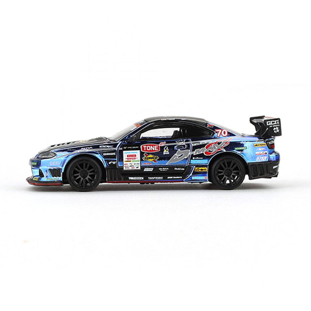 Mini GT 1:64 Exclusivo de Japón Nissan Silvia (S15) D-MAX #70 D-MAX Racing 2023 D1 Grand Prix Edición Limitada Blister