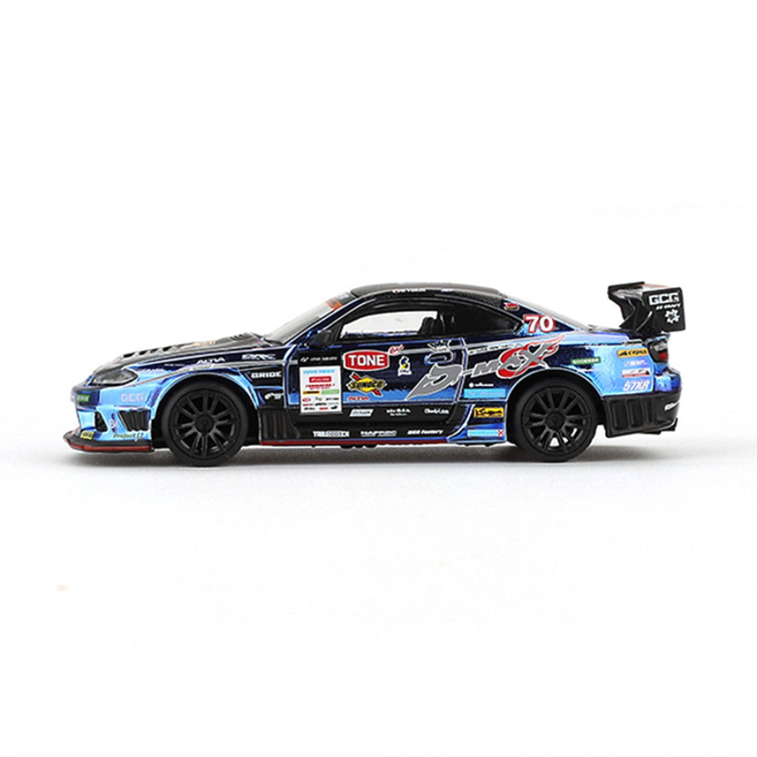Mini GT 1:64 Exclusivo de Japón Nissan Silvia (S15) D-MAX #70 D-MAX Racing 2023 D1 Grand Prix Edición Limitada Blister