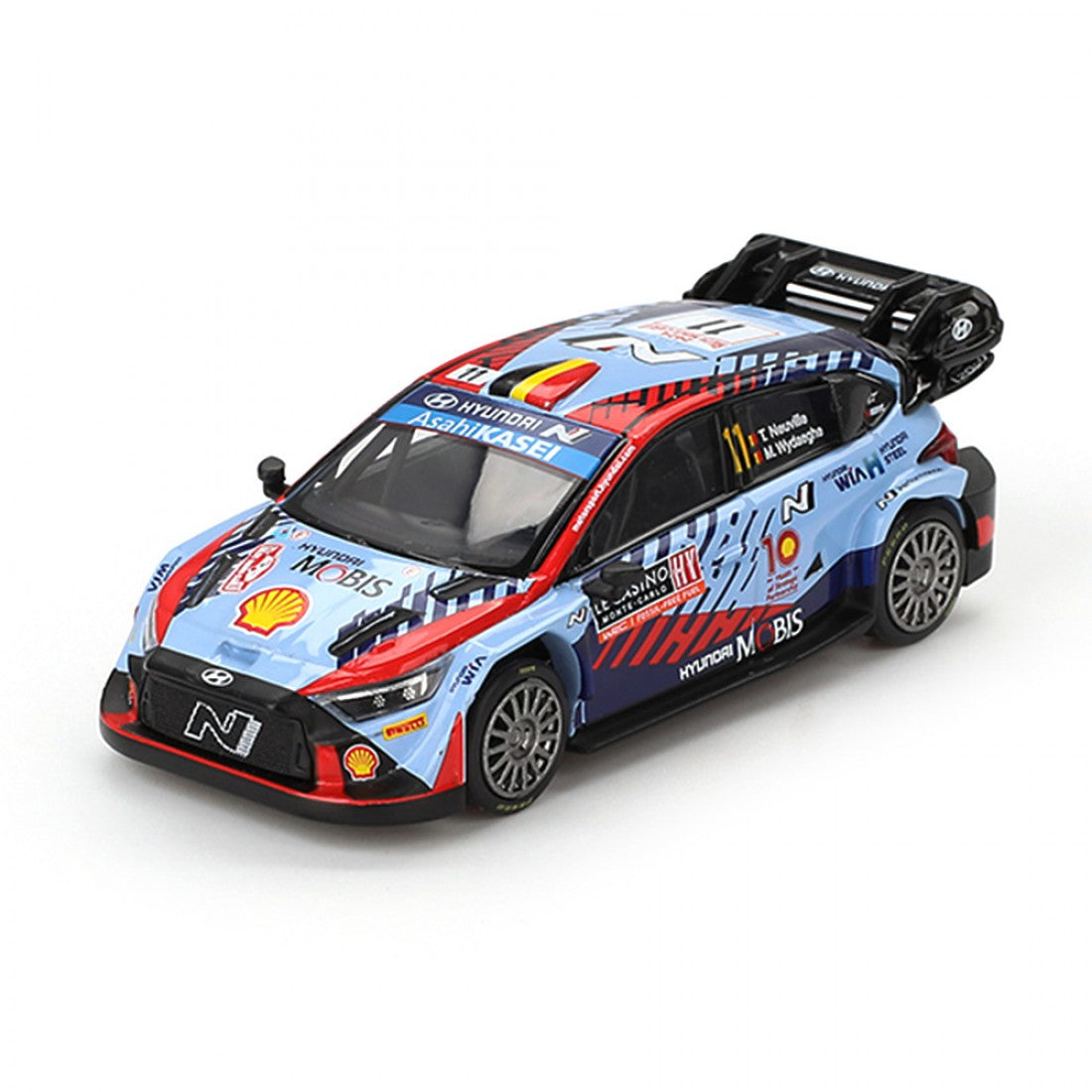Mini GT 1:64 Hyundai i20 N Rally1 Hybrid #112024 Ganador del Rallye Monte-Carlo Blister