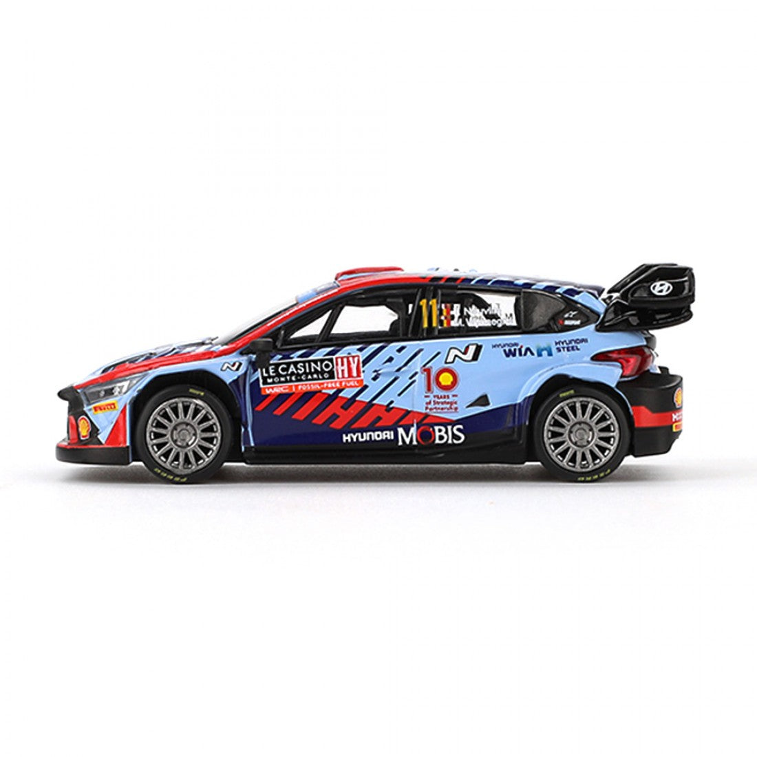 Mini GT 1:64 Hyundai i20 N Rally1 Hybrid #112024 Ganador del Rallye Monte-Carlo Blister
