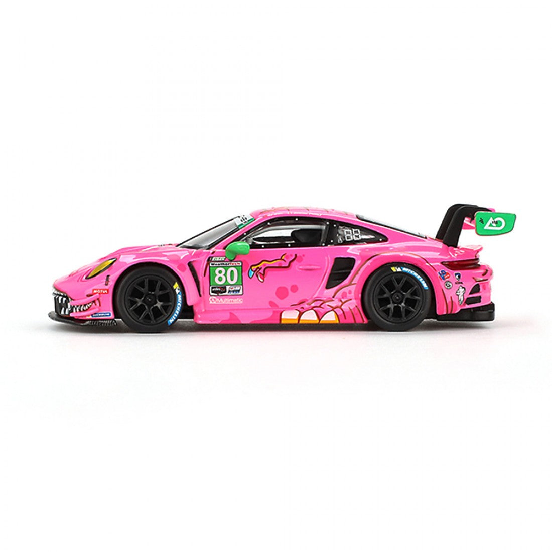 Mini GT 1/64 Porsche 911 GT3 R #80 AO Racing 2023 IMSA VIRginia Roxy
