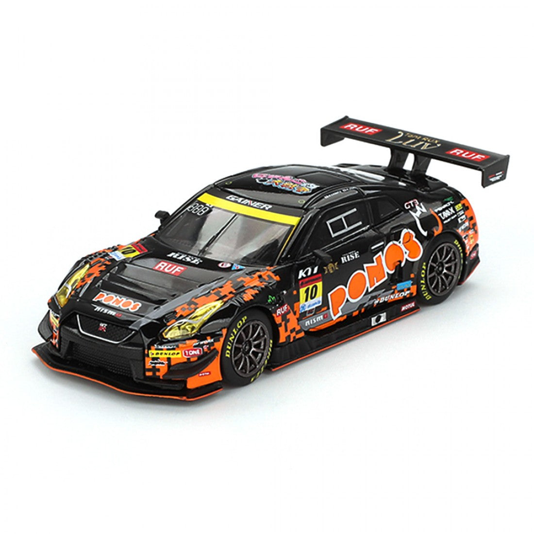 Mini GT 1:64 Exclusivo de Japón Nissan GT-R NISMO GT3 #10 “PONOS GAINER GT-R” GAINER 2023 SERIE SUPER GT Blister