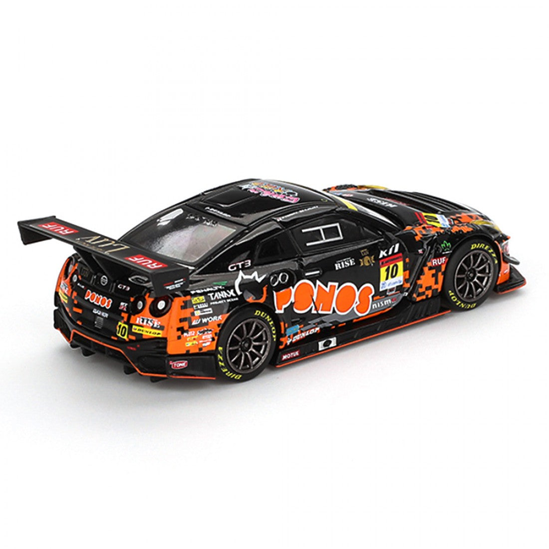 Mini GT 1:64 Exclusivo de Japón Nissan GT-R NISMO GT3 #10 “PONOS GAINER GT-R” GAINER 2023 SERIE SUPER GT Blister