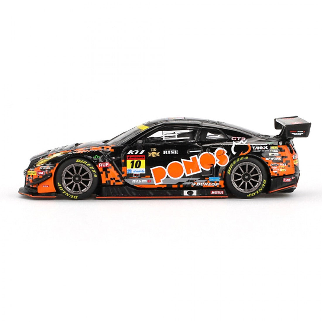 Mini GT 1:64 Exclusivo de Japón Nissan GT-R NISMO GT3 #10 “PONOS GAINER GT-R” GAINER 2023 SERIE SUPER GT Blister