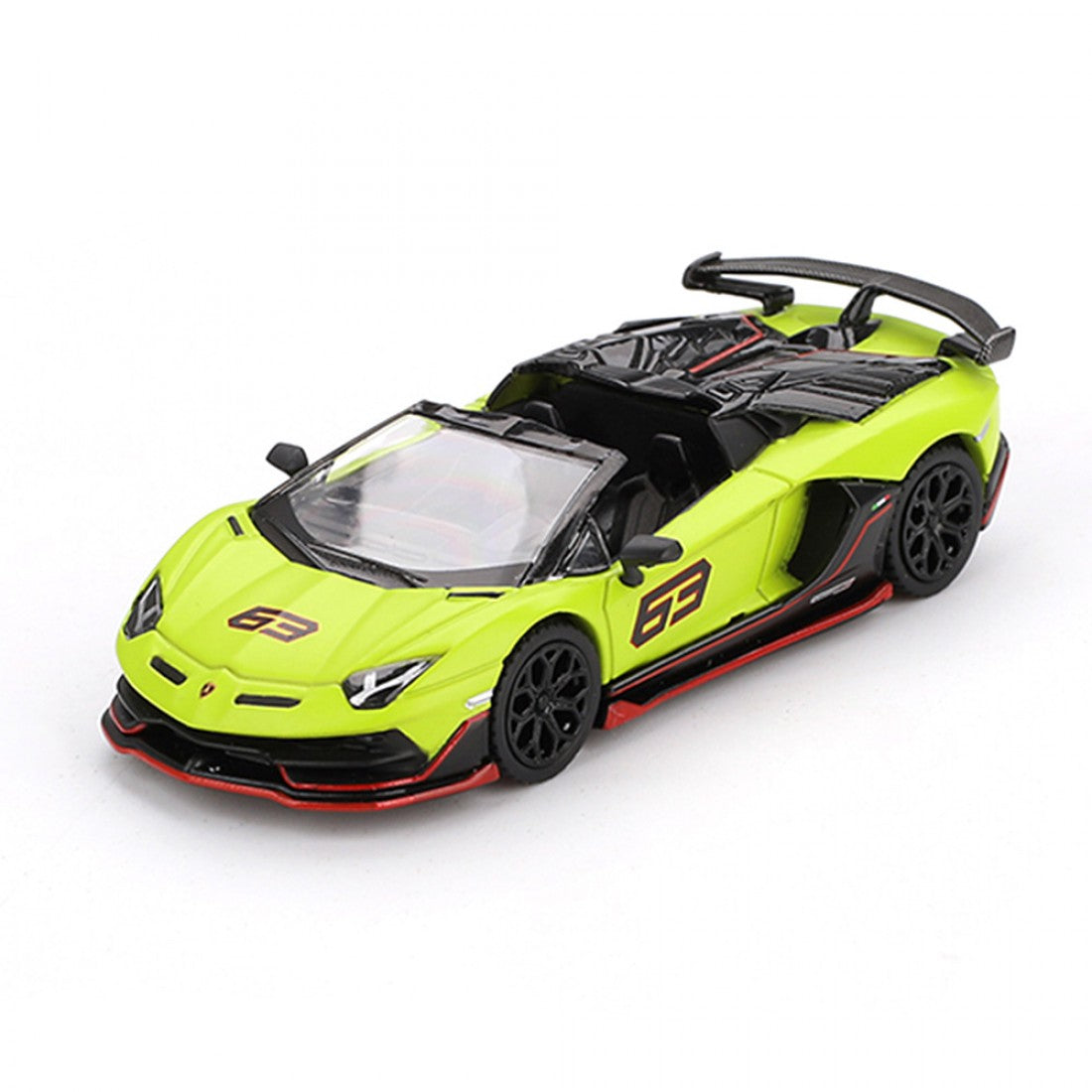 Mini GT 1:64 Lamborghini Aventador SVJ 63 Roadster – Verde Shock Blister