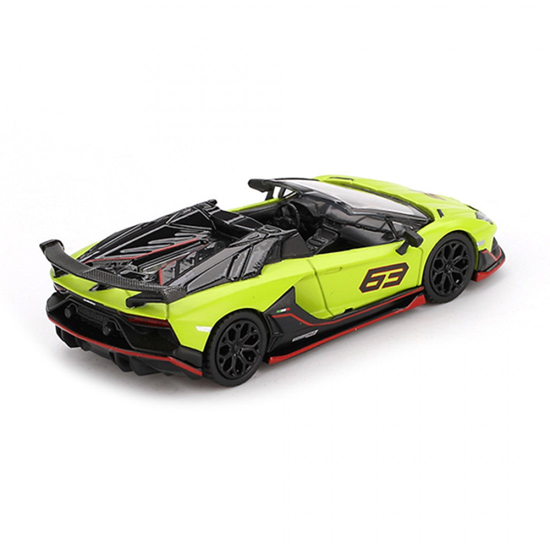 Mini GT 1:64 Lamborghini Aventador SVJ 63 Roadster – Verde Shock Blister
