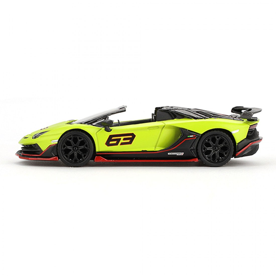 Mini GT 1:64 Lamborghini Aventador SVJ 63 Roadster – Verde Shock Blister