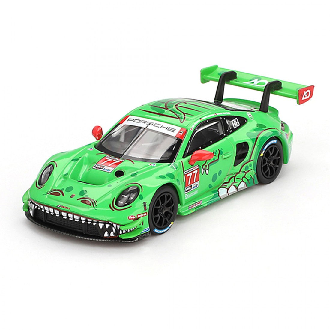 Mini GT 1:64 Porsche 911 GT3 R #77 AO Racing 2024 IMSA Daytona 24