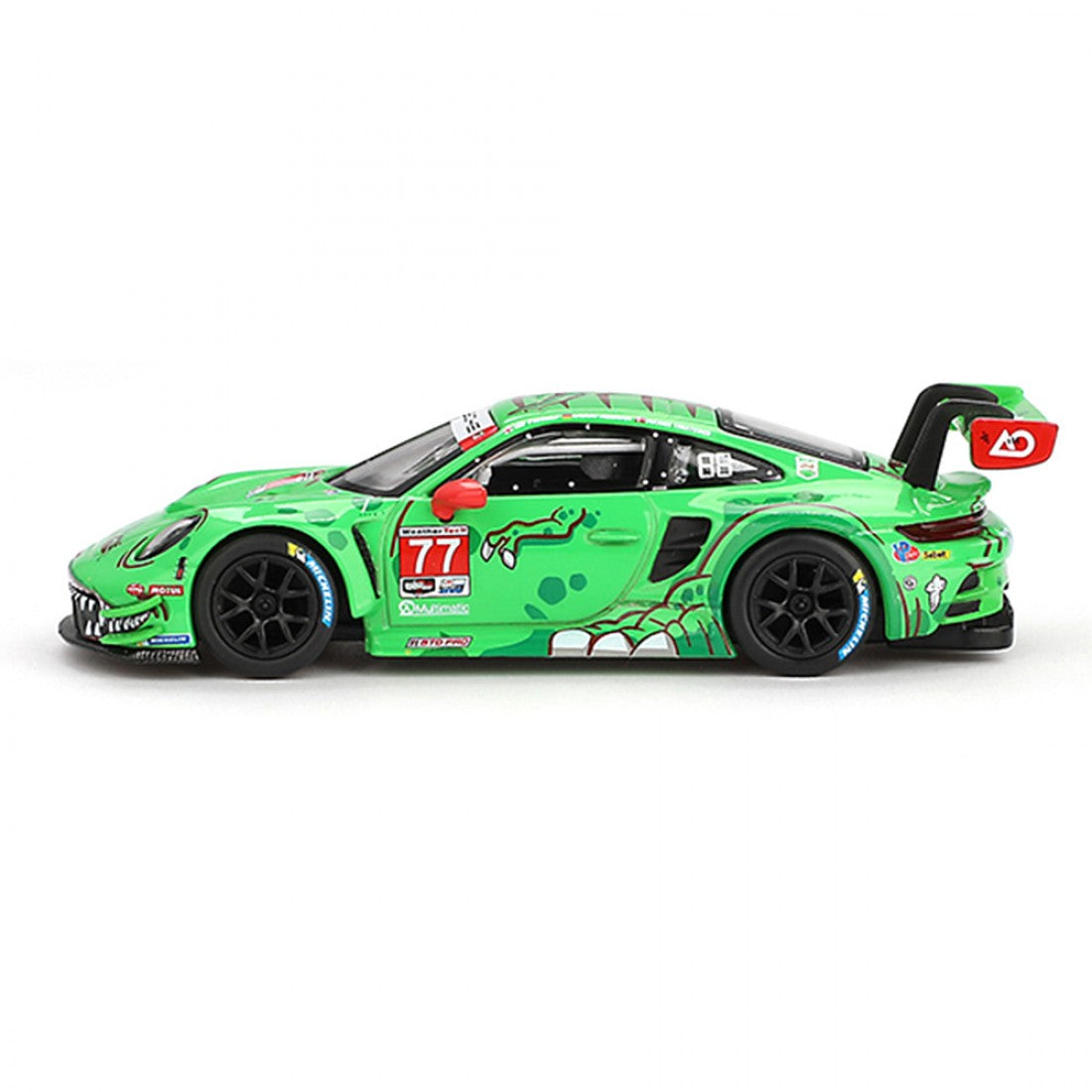 Mini GT 1:64 Porsche 911 GT3 R #77 AO Racing 2024 IMSA Daytona 24