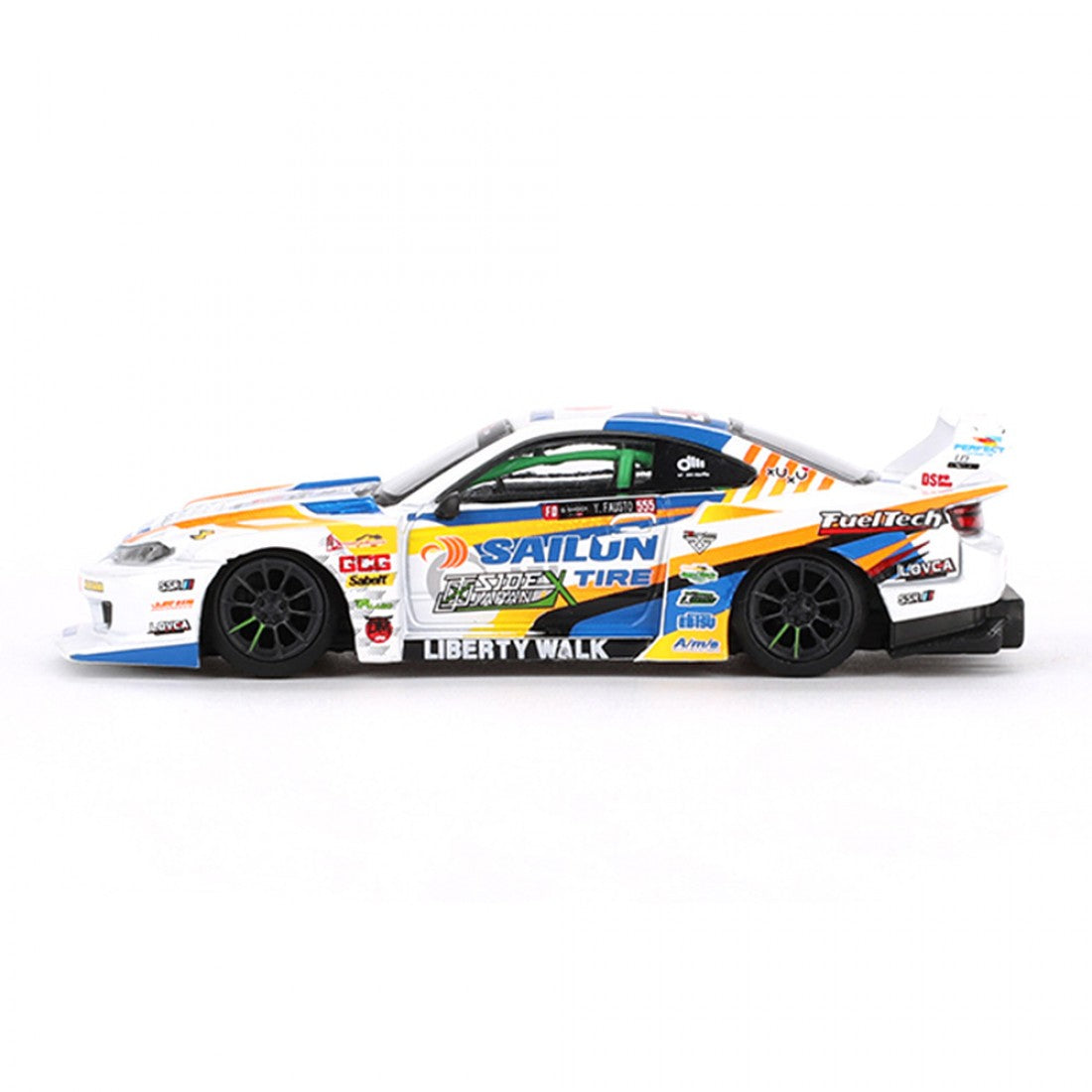 Mini GT 1:64 Nissan LB-Super Silhouette S15 SILVIA #555 2023 Fórmula Drift Japón Blister