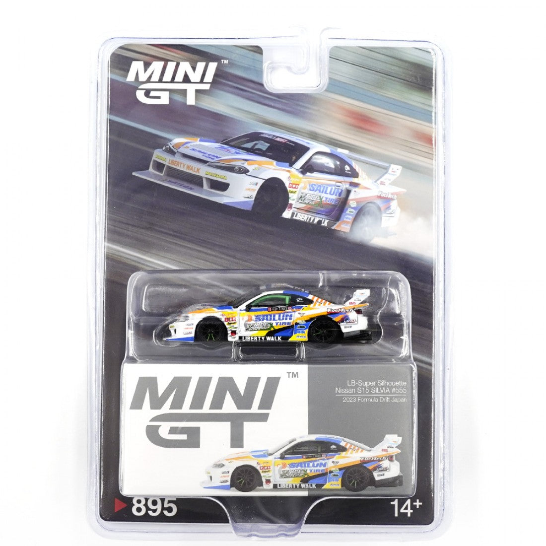 Mini GT 1:64 Nissan LB-Super Silhouette S15 SILVIA #555 2023 Fórmula Drift Japón Blister