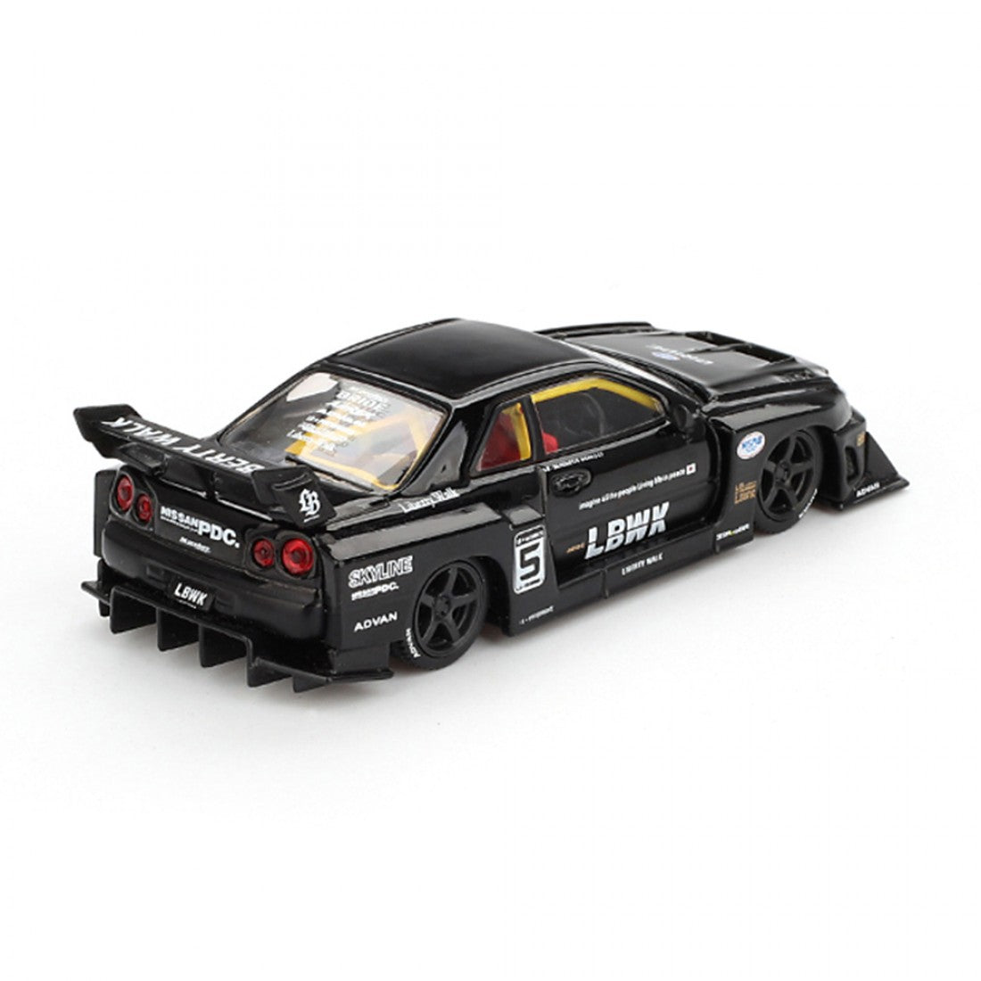 Mini GT 1:64 Nissan LB-ER34 Super Silhouette SKYLINE – Negro Blister