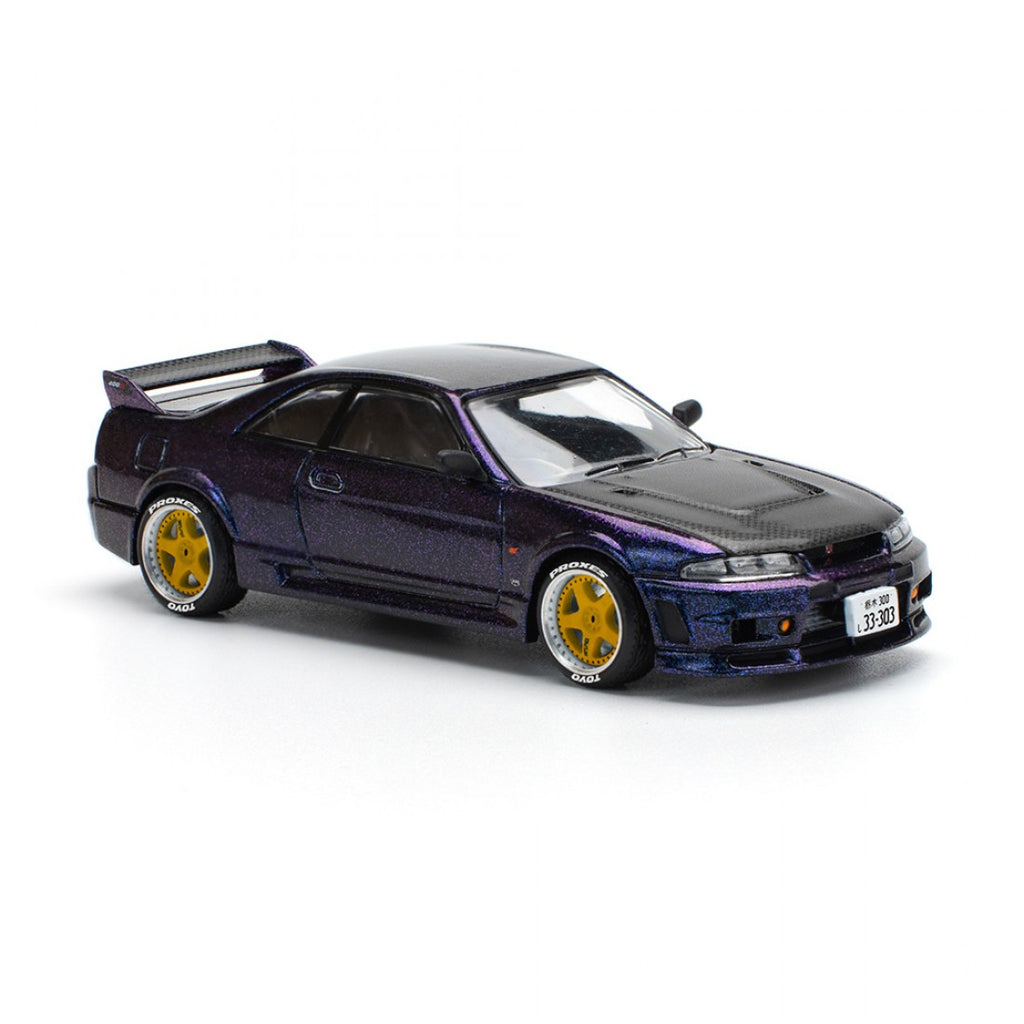 POP RACE 1/64 SKYLINE GT-R R33 NISMO MIDNIGHT PURPLE
