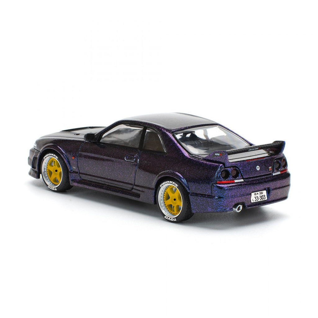 POP RACE 1/64 SKYLINE GT-R R33 NISMO MIDNIGHT PURPLE