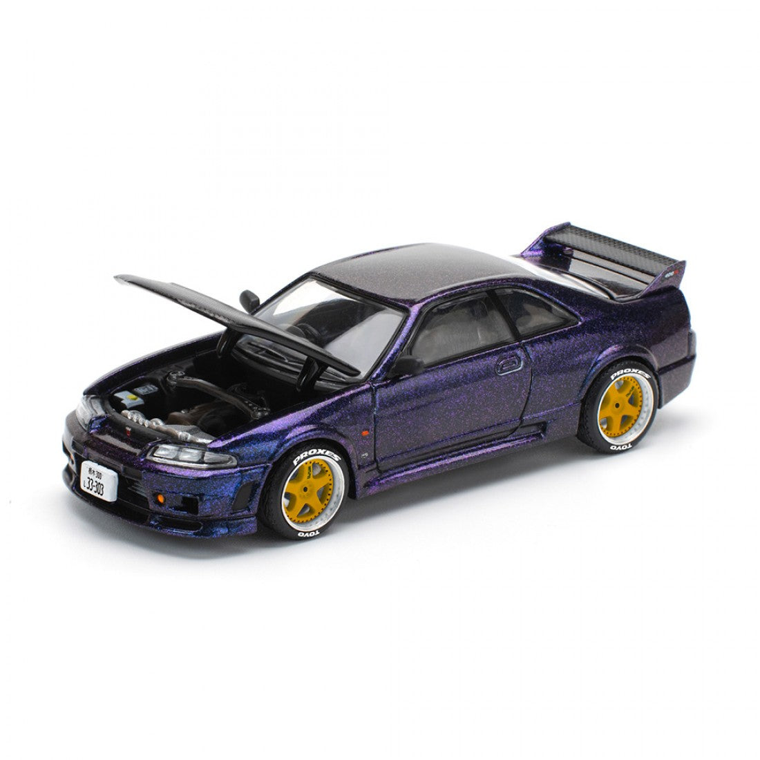 POP RACE 1/64 SKYLINE GT-R R33 NISMO MIDNIGHT PURPLE
