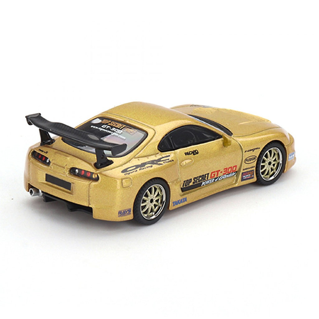 Mini GT 1:64 Toyota Supra (A80) Top Secret GT-300 – Top Secret Gold Blister