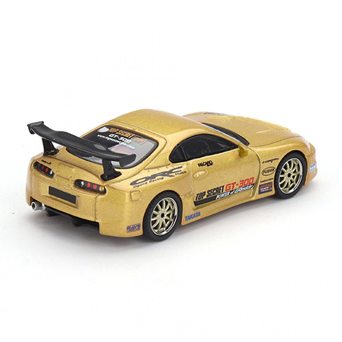 Mini GT 1:64 Toyota Supra (A80) Top Secret GT-300 – Top Secret Gold Blister