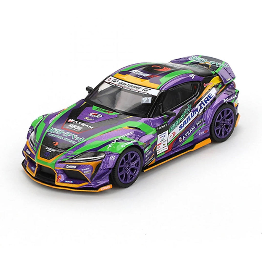 Mini GT 1/64 Toyota GR Supra KUHL 2021 D1GP EVANGELION RACING D1