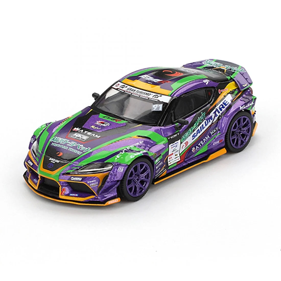 Mini GT 1/64 Toyota GR Supra KUHL 2021 D1GP EVANGELION RACING D1