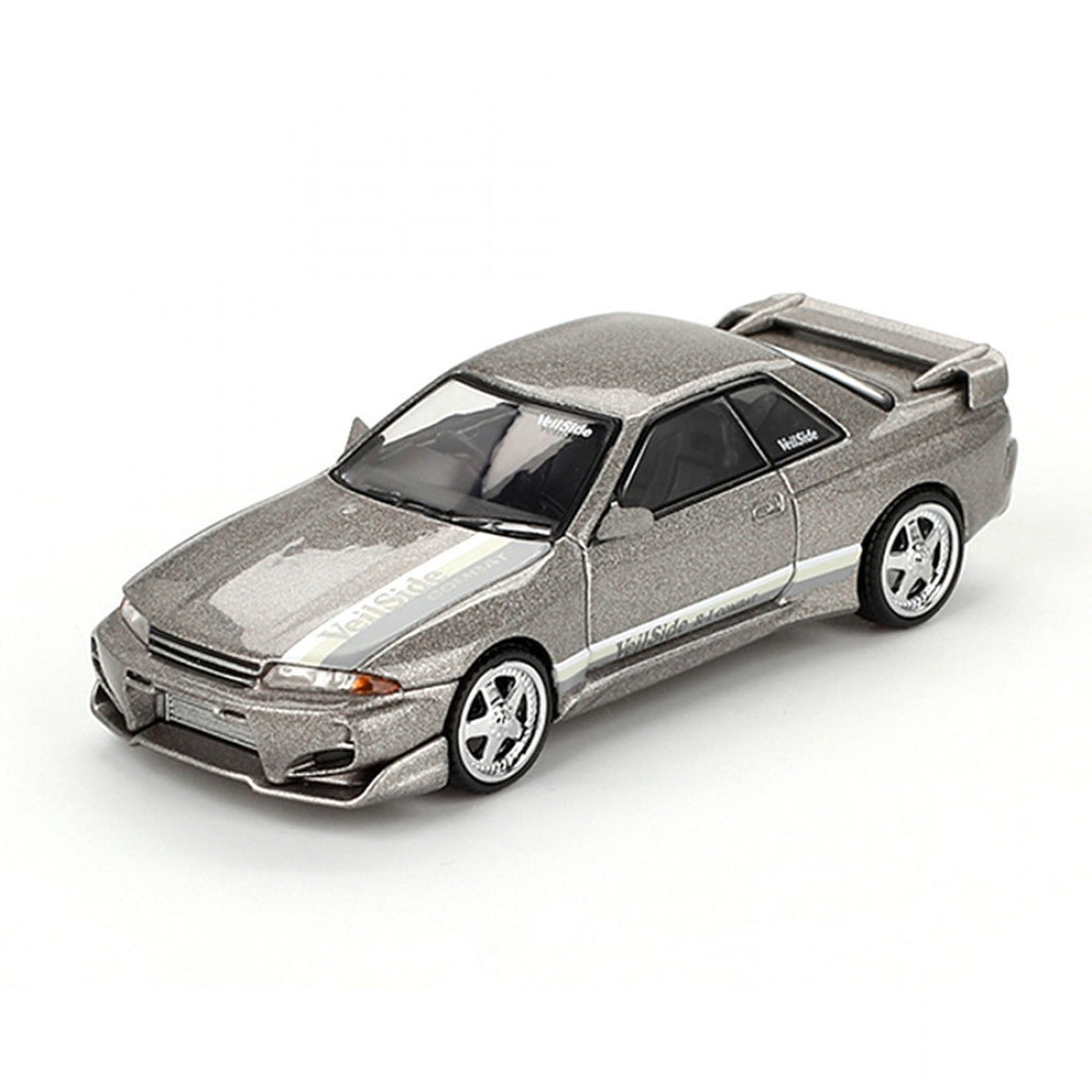 Mini GT 1:64 Nissan Skyline GT-R (R32) Veilside Combat CI – Gris Veilside Combat Blister