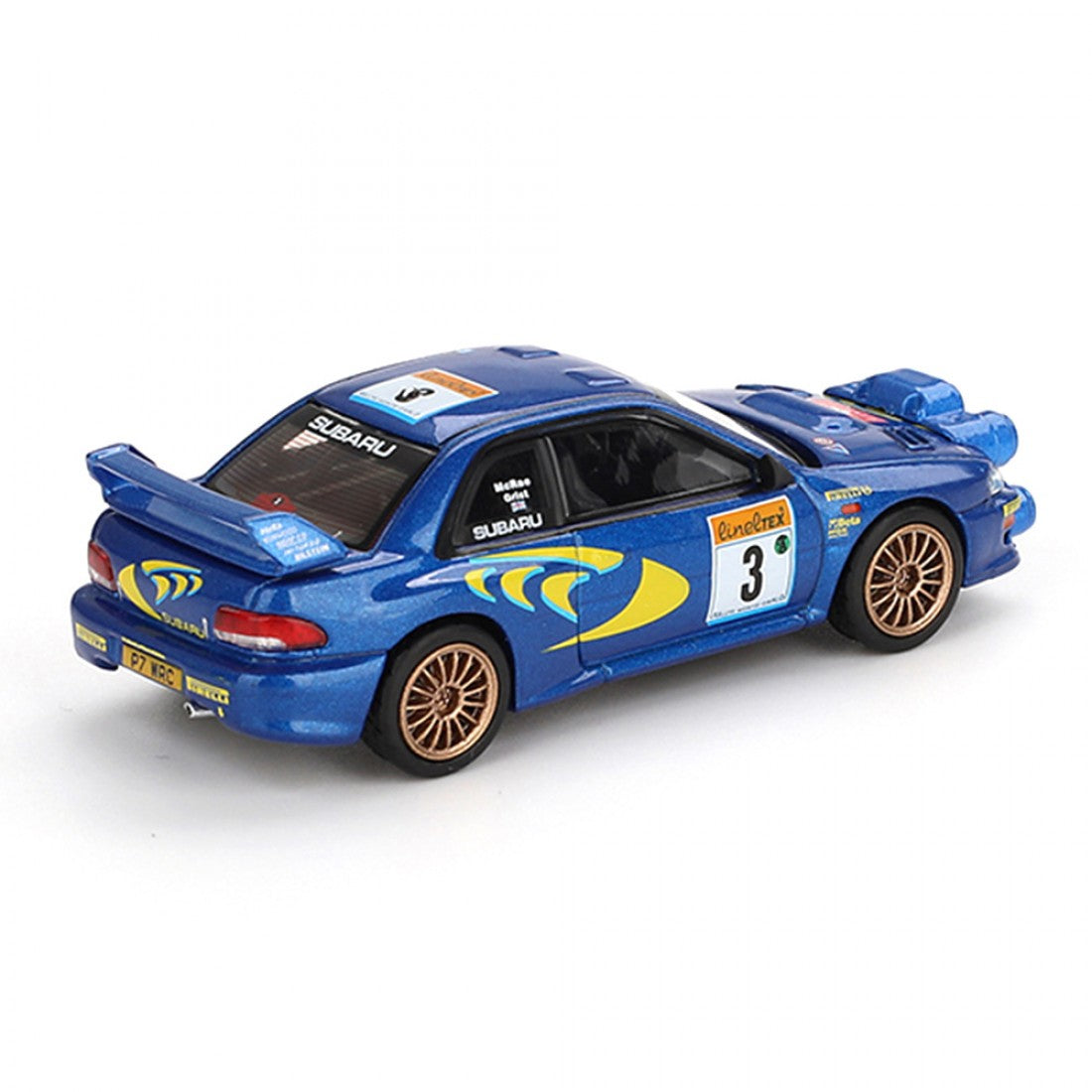 Mini GT 1:64 Subaru Impreza WRC98 1998 Rally Montecarlo 3er puesto #3 (PRESENTACIÓN EN BLISTER)