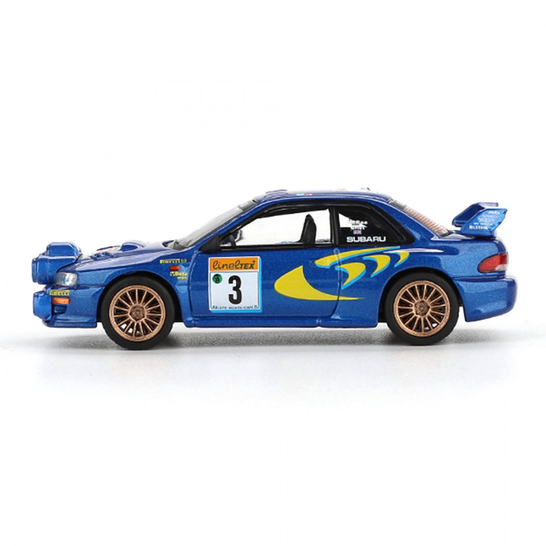 Mini GT 1:64 Subaru Impreza WRC98 1998 Rally Montecarlo 3er puesto #3 (PRESENTACIÓN EN BLISTER)