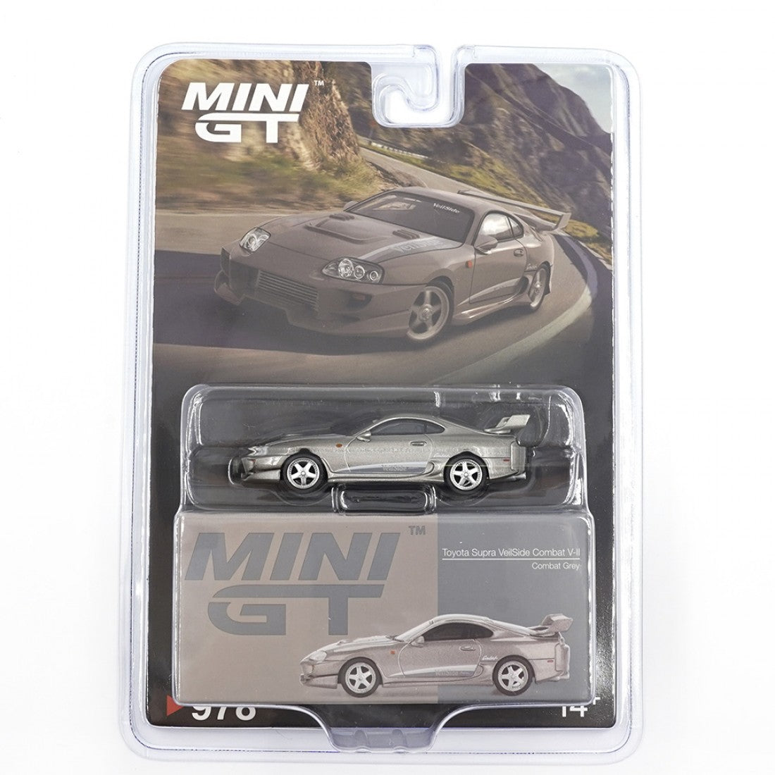 Mini GT 1:64 Toyota Supra VeilSide Combat V-II – Combat Grey Blister