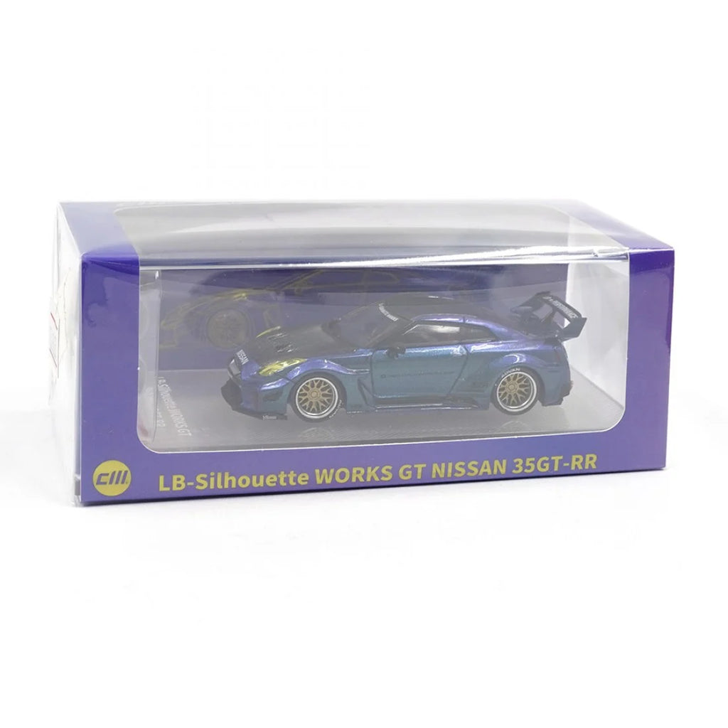 CM Model 1/64 Nissan LBWK 35GT-RR chameleon with Carbon Diecast Scale Model Car