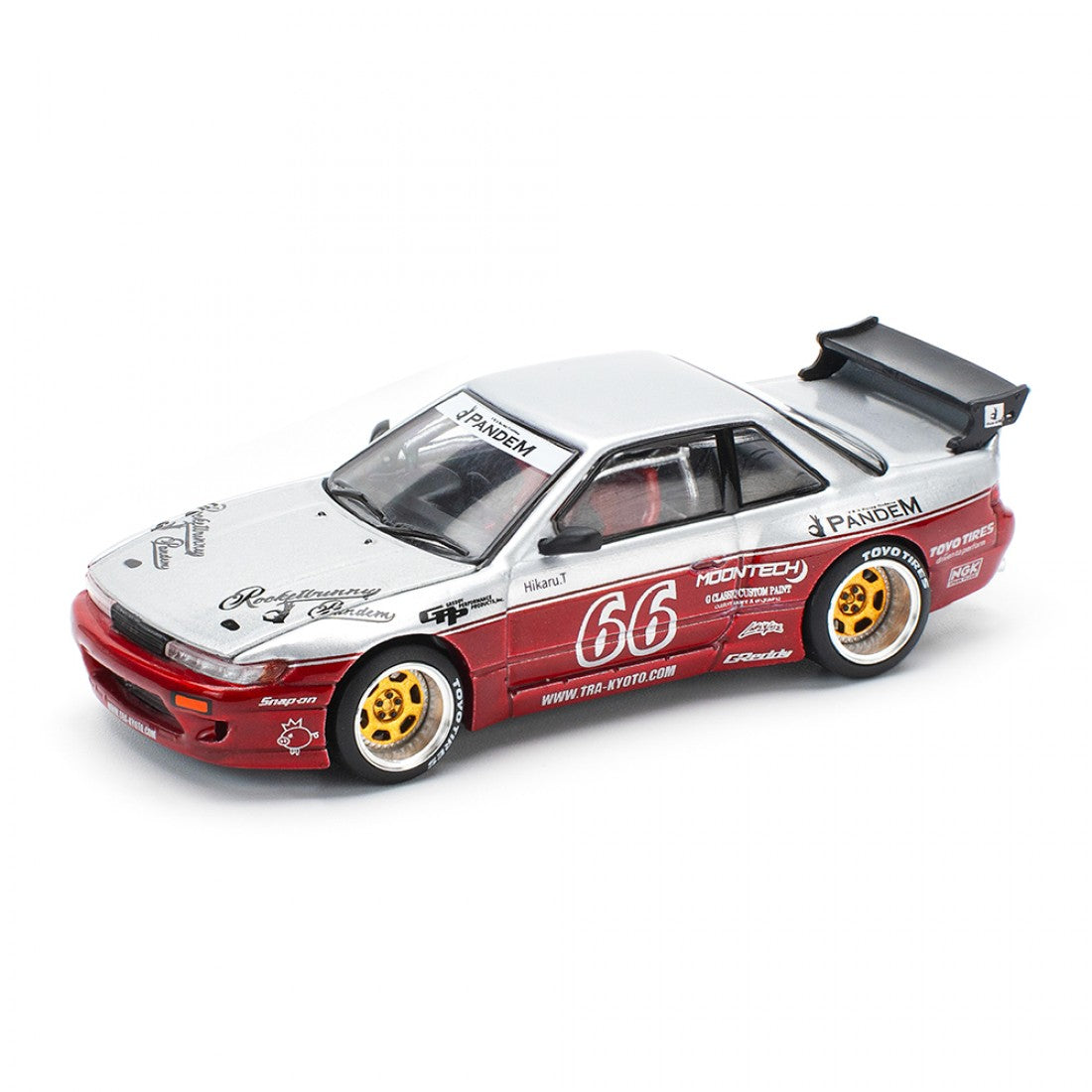 POP RACE 1/64 PANDEM SILVIA S13 MOONTECH RED