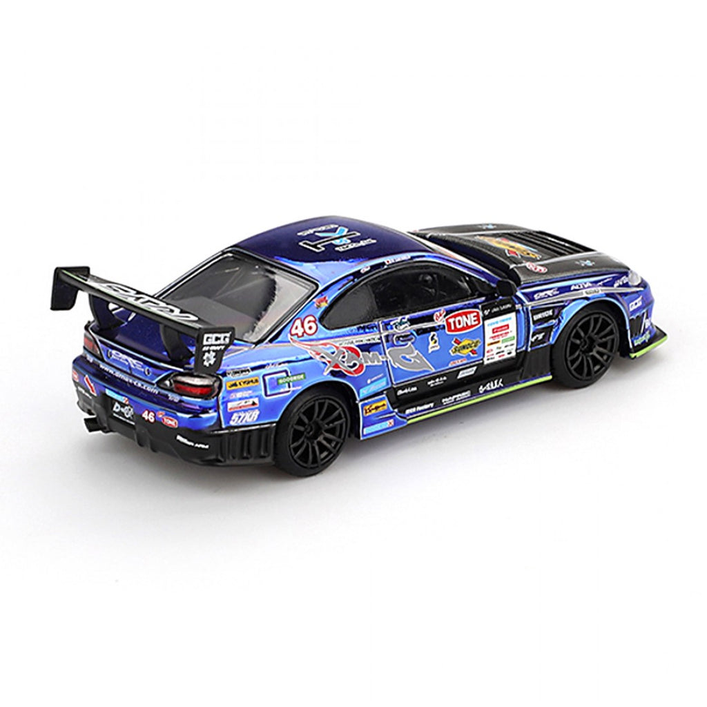 Mini GT 1:64 Exclusivo de Japón Nissan Silvia (S15) D-MAX Racing #46 2023 D1 Grand Prix – Edición limitada Blister