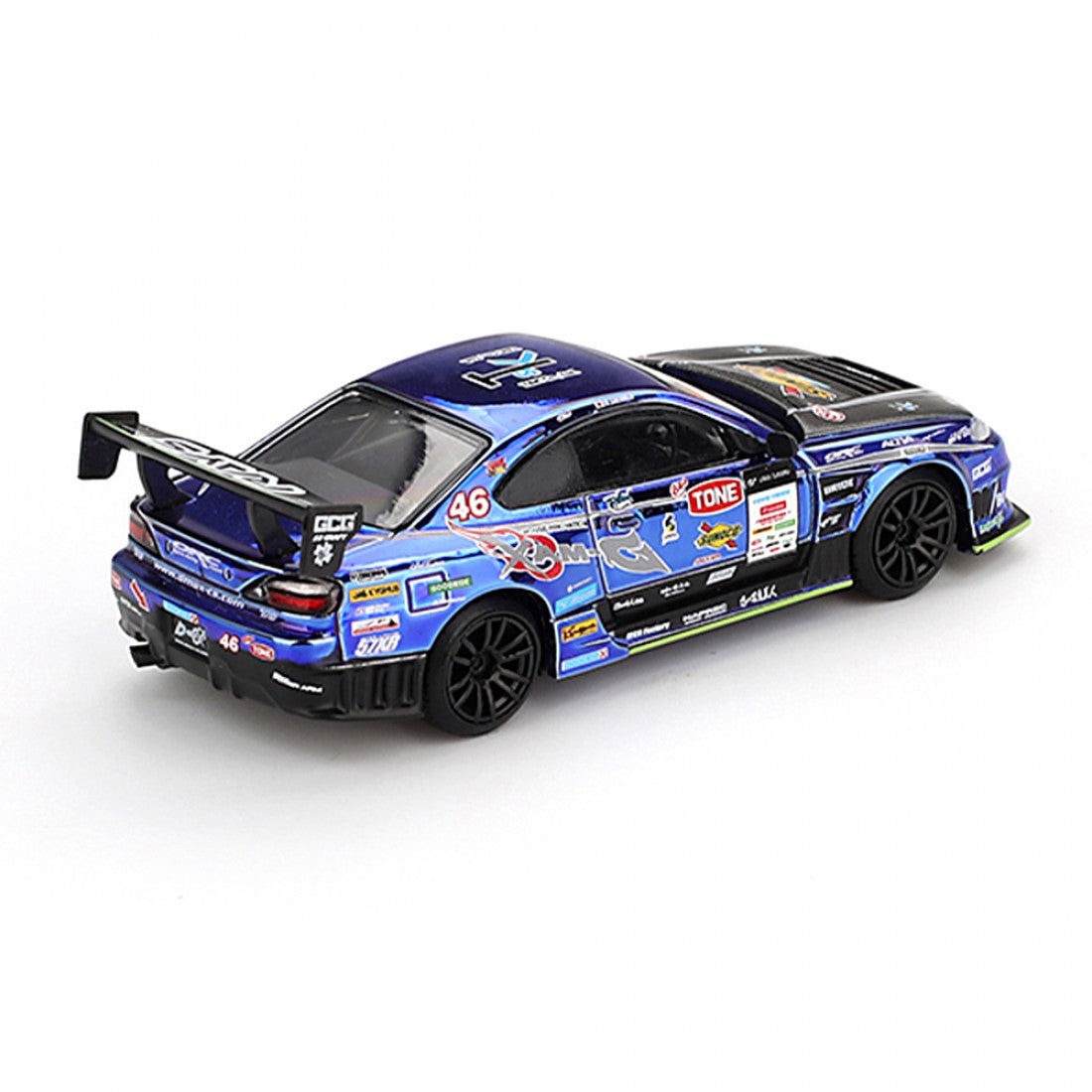 Mini GT 1:64 Exclusivo de Japón Nissan Silvia (S15) D-MAX Racing #46 2023 D1 Grand Prix – Edición limitada Blister