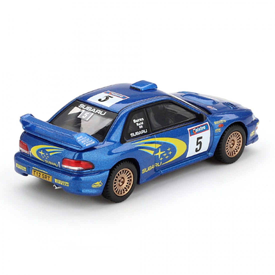Mini GT 1/64 Subaru Impreza WRC99 Ganador del Rally de Australia de 1999 #5 LHD Exclusivo de Australia (PRESENTACIÓN EN CAJA)