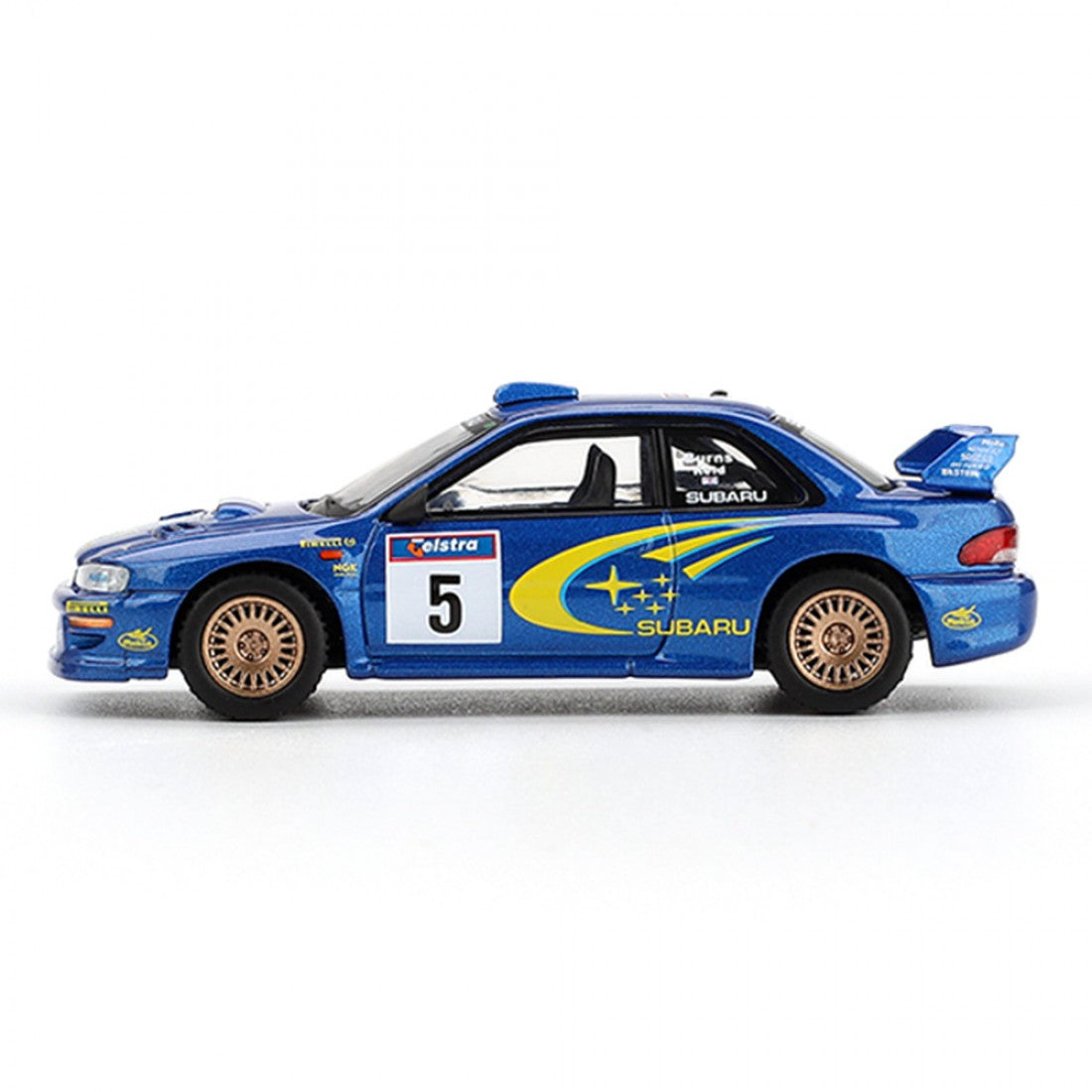 Mini GT 1/64 Subaru Impreza WRC99 Ganador del Rally de Australia de 1999 #5 LHD Exclusivo de Australia (PRESENTACIÓN EN CAJA)