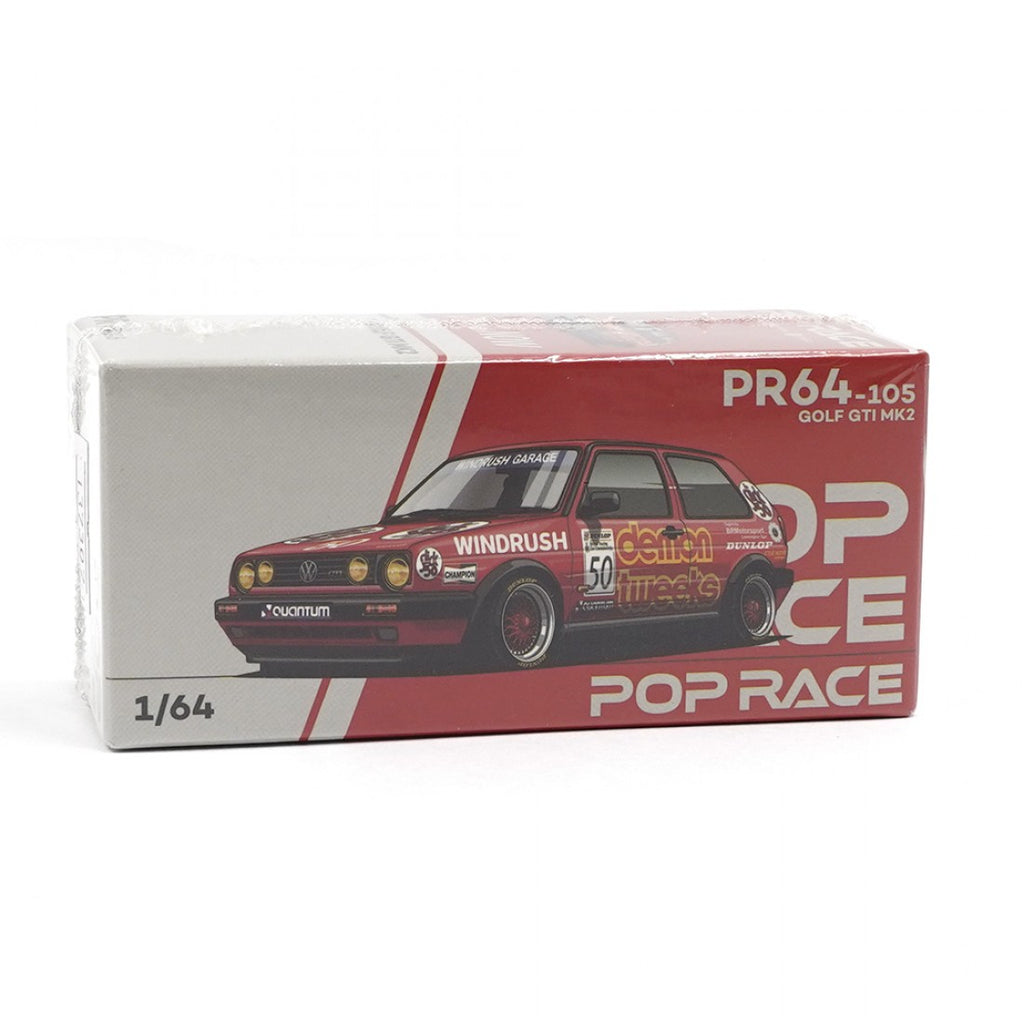 POP RACE 1/64 GOLF GTI Mk II TEAM DEMON TWEEKS BTCC 1988