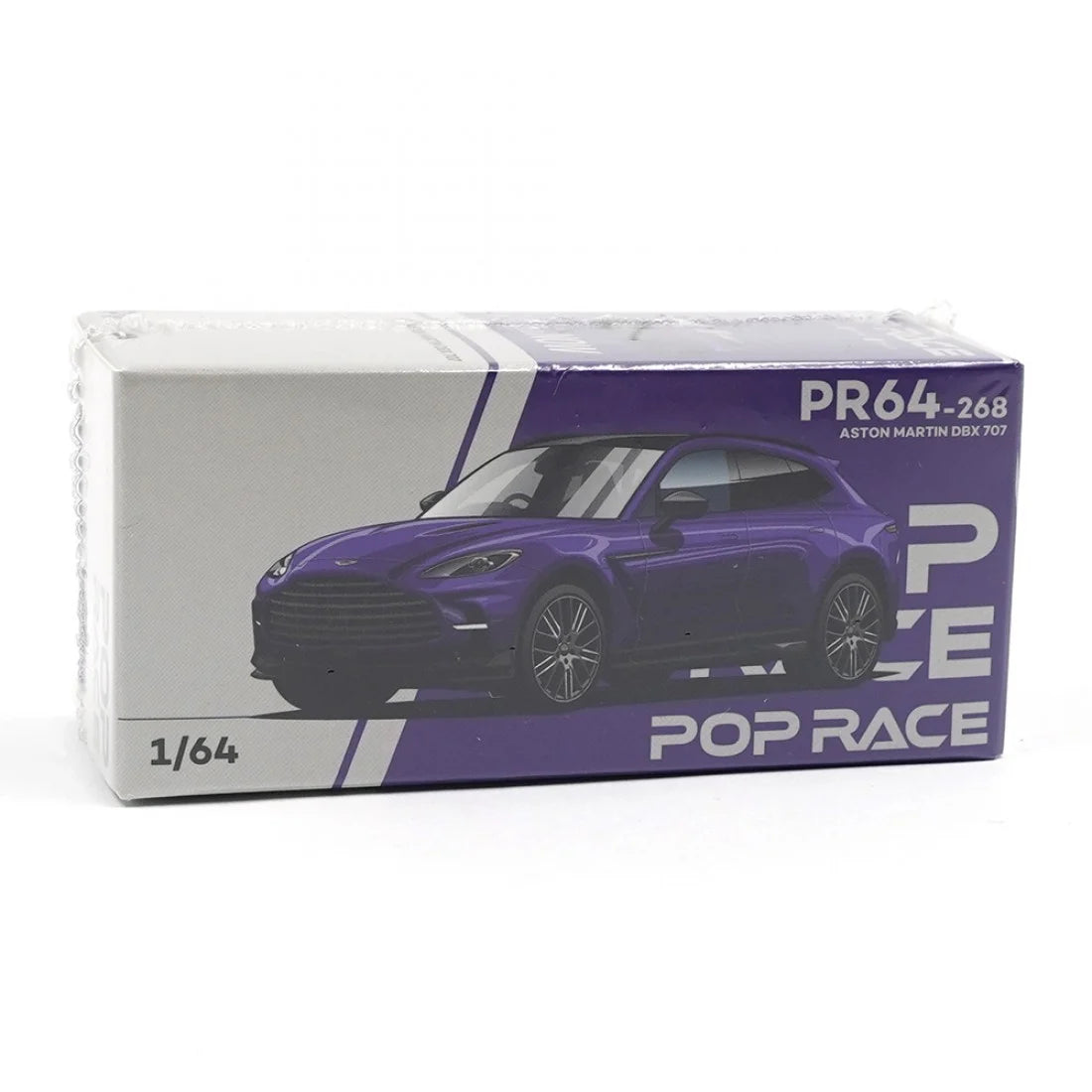 POP RACE 1/64 ASTON MARTIN DBX 707 - STORM PURPLE