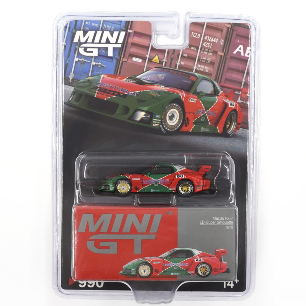Mini GT 1/64 Mazda RX-7 LB-Super Silhouette 787B RHD Embalaje en blíster