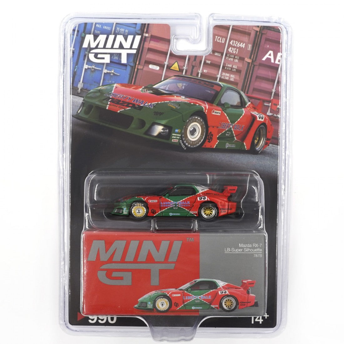 Mini GT 1/64 Mazda RX-7 LB-Super Silhouette 787B RHD Embalaje en blíster