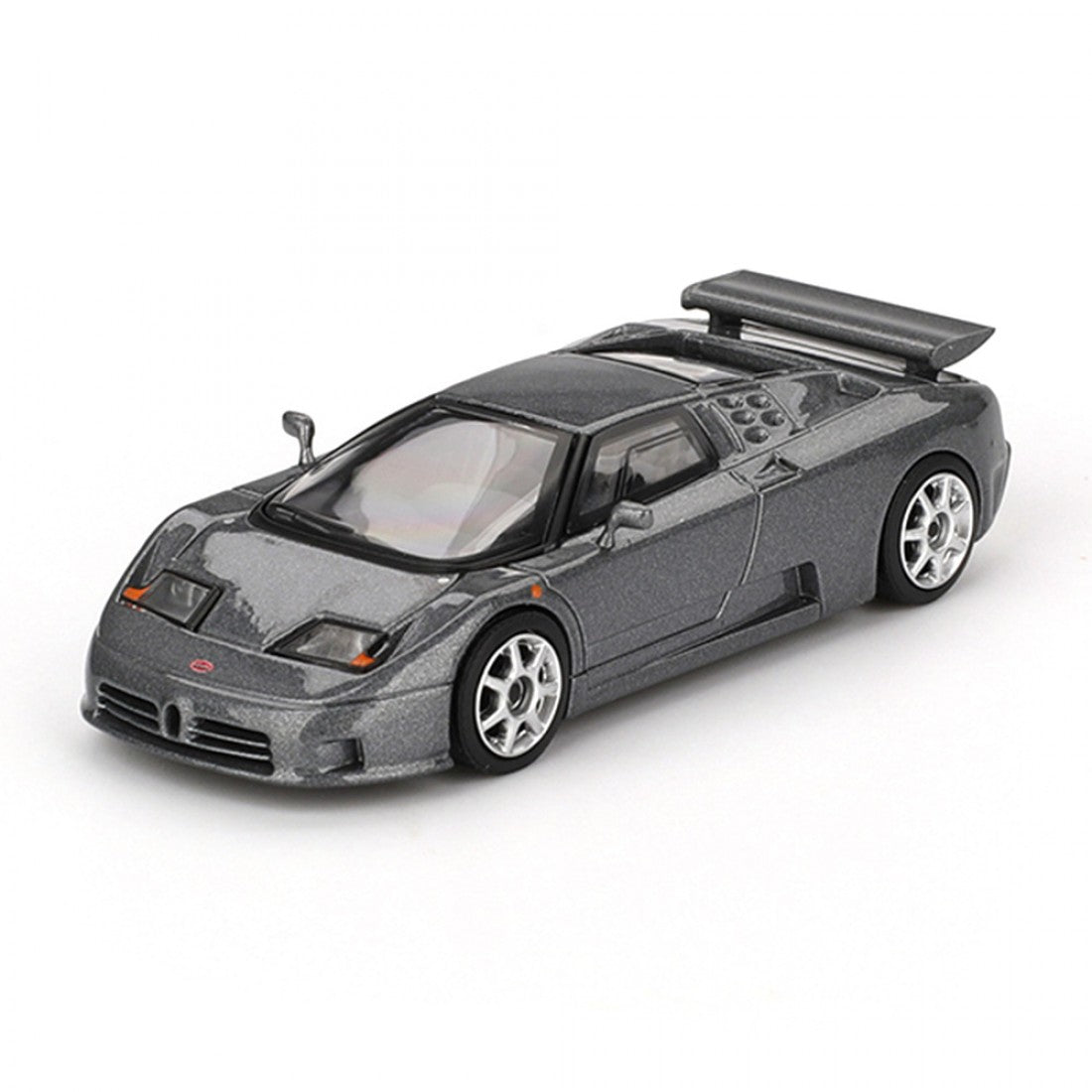 Mini GT 1:64 Bugatti EB110 Super Sport – Grigio Scuro – Exclusivos Mijo (PRESENTACIÓN EN BLISTER)