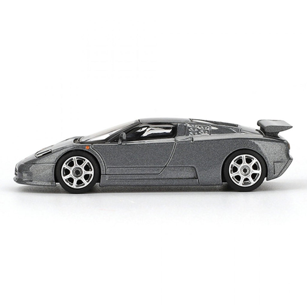 Mini GT 1:64 Bugatti EB110 Super Sport – Grigio Scuro – Exclusivos Mijo (PRESENTACIÓN EN BLISTER)