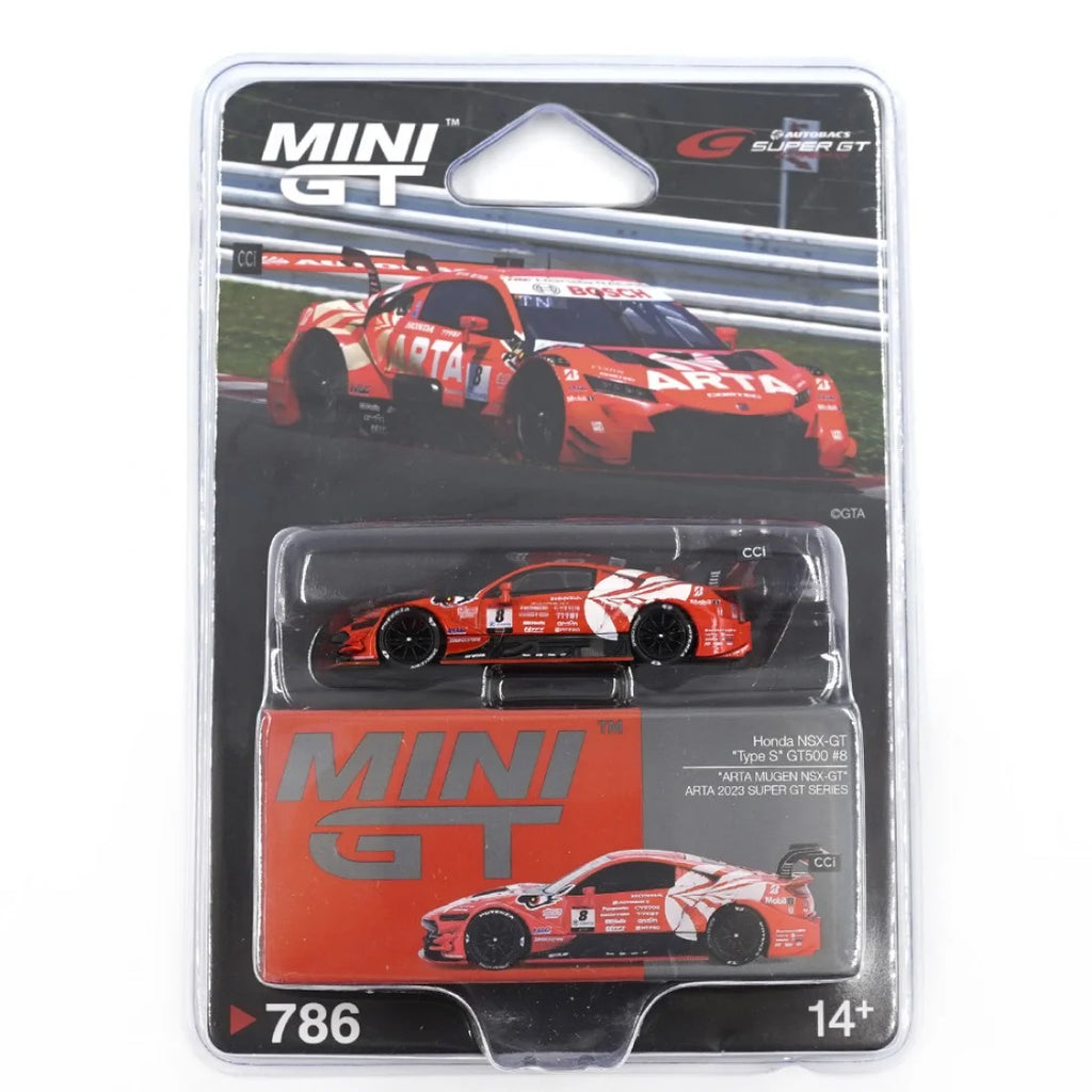 Mini GT 1/64 Honda NSX-GT Type S GT500 #8 ARTA MUGEN NSX-GT ARTA 2023 SUPER GT