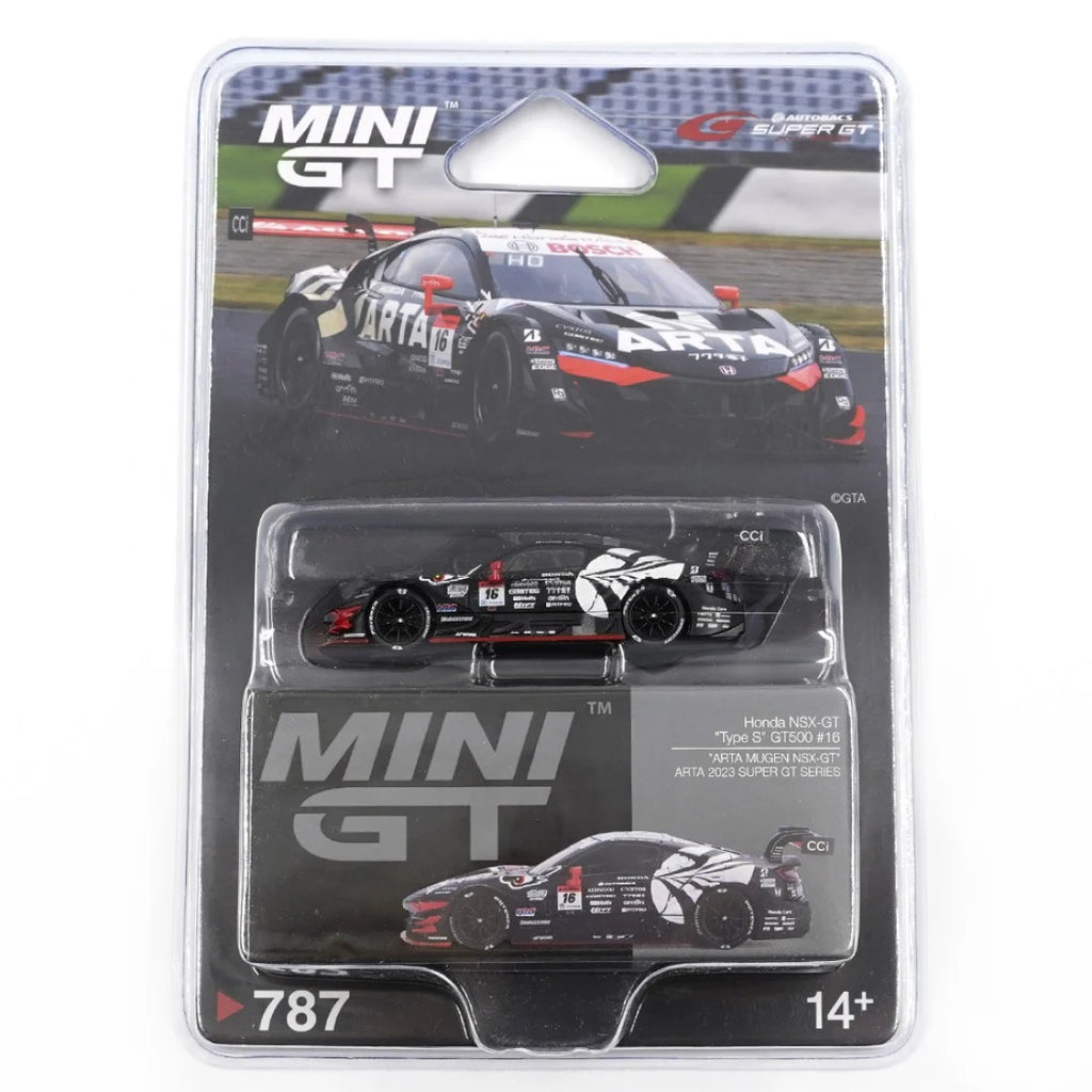 Mini GT 1/64 Honda NSX-GT Type S GT500 #16 ARTA MUGEN NSX-GT ARTA 2023 SUPER GT