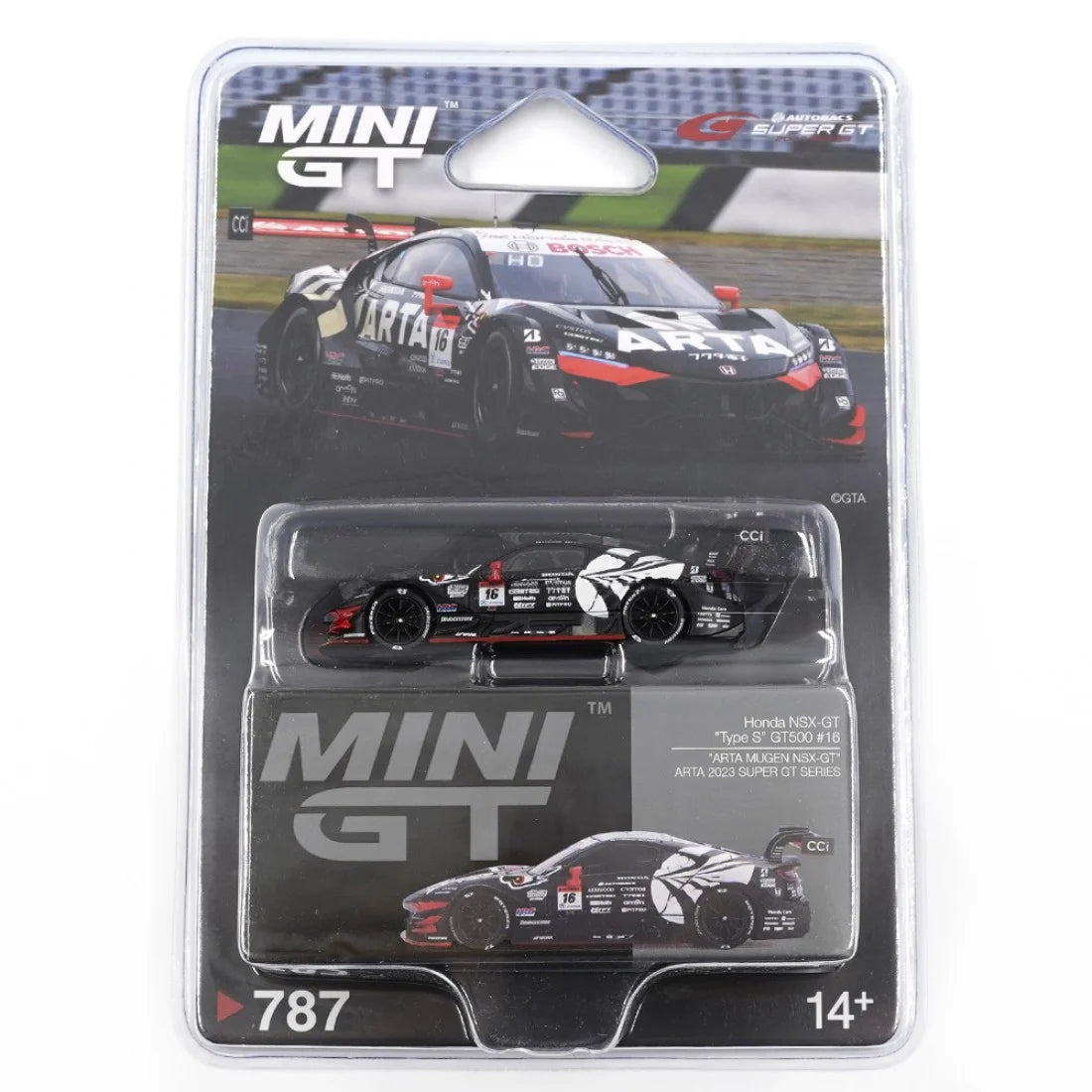 Mini GT 1/64 Honda NSX-GT Type S GT500 #16 ARTA MUGEN NSX-GT ARTA 2023 SUPER GT